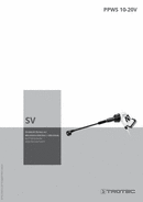 Bedienungsanleitung Akku-Hochdruckreiniger PPWS 10-20V (SV)