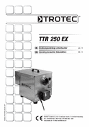 Bruksanvisning Luftavfuktare TTR 250 Ex (INT)
