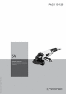Bruksanvisning vinkelslipar PAGS 10-125 (SV)