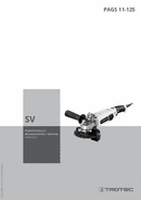Bruksanvisning vinkelslipar PAGS 11-125 (SV)