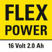 Flexibel kombination - ett kraftfullt 16-V-batteri som passar till många apparater