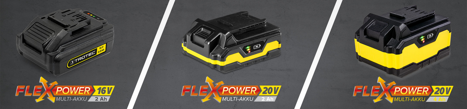 Flexpower – det innovativa multibatteri-systemet från Trotec