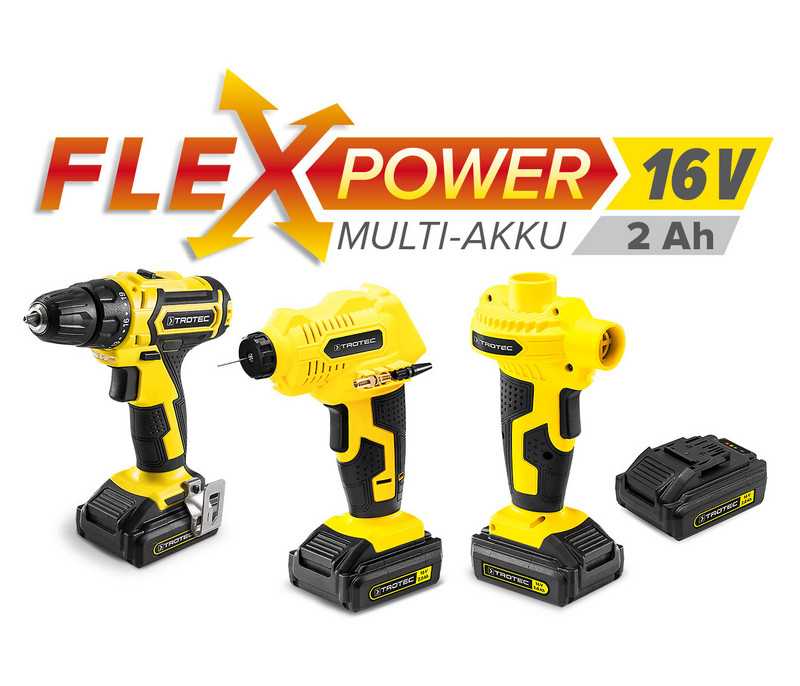 Flexpower-multibatteri, 16 V, 2 Ah