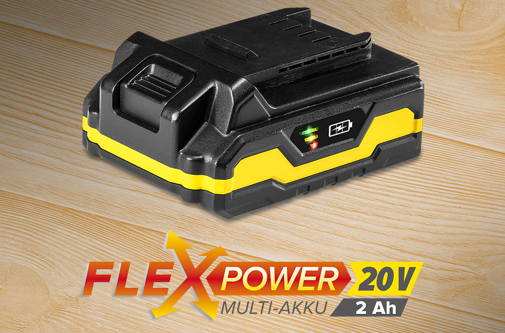 Flexpower-multibatteri, 20 V, 2 Ah