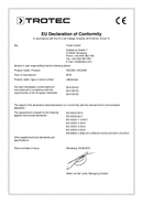 Försäkran om överensstämmelse Videoskop VSC206 / VSC3008 (INT)