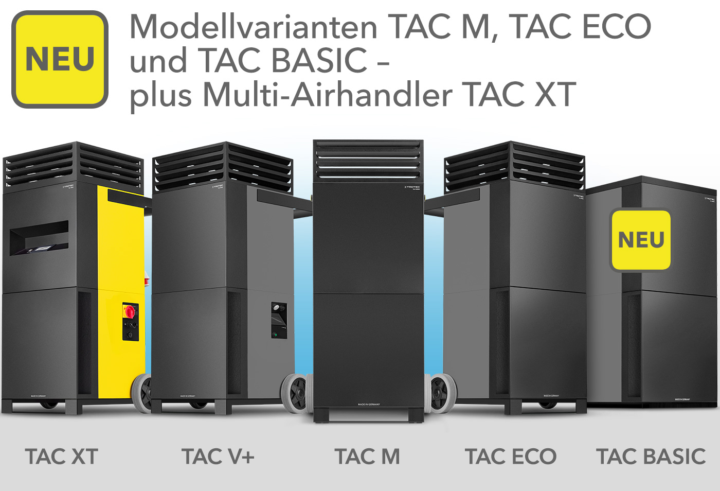 Modellvarianter TAC M och TAC ECO