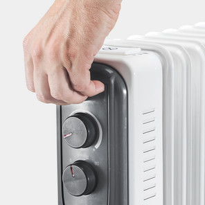 Oljeradiator TRH 20 E, praktiskt bärhandtag