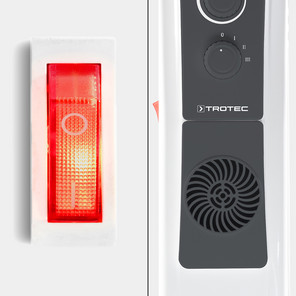 Oljeradiator TRH 22 E, inkopplingsbar turbofläkt